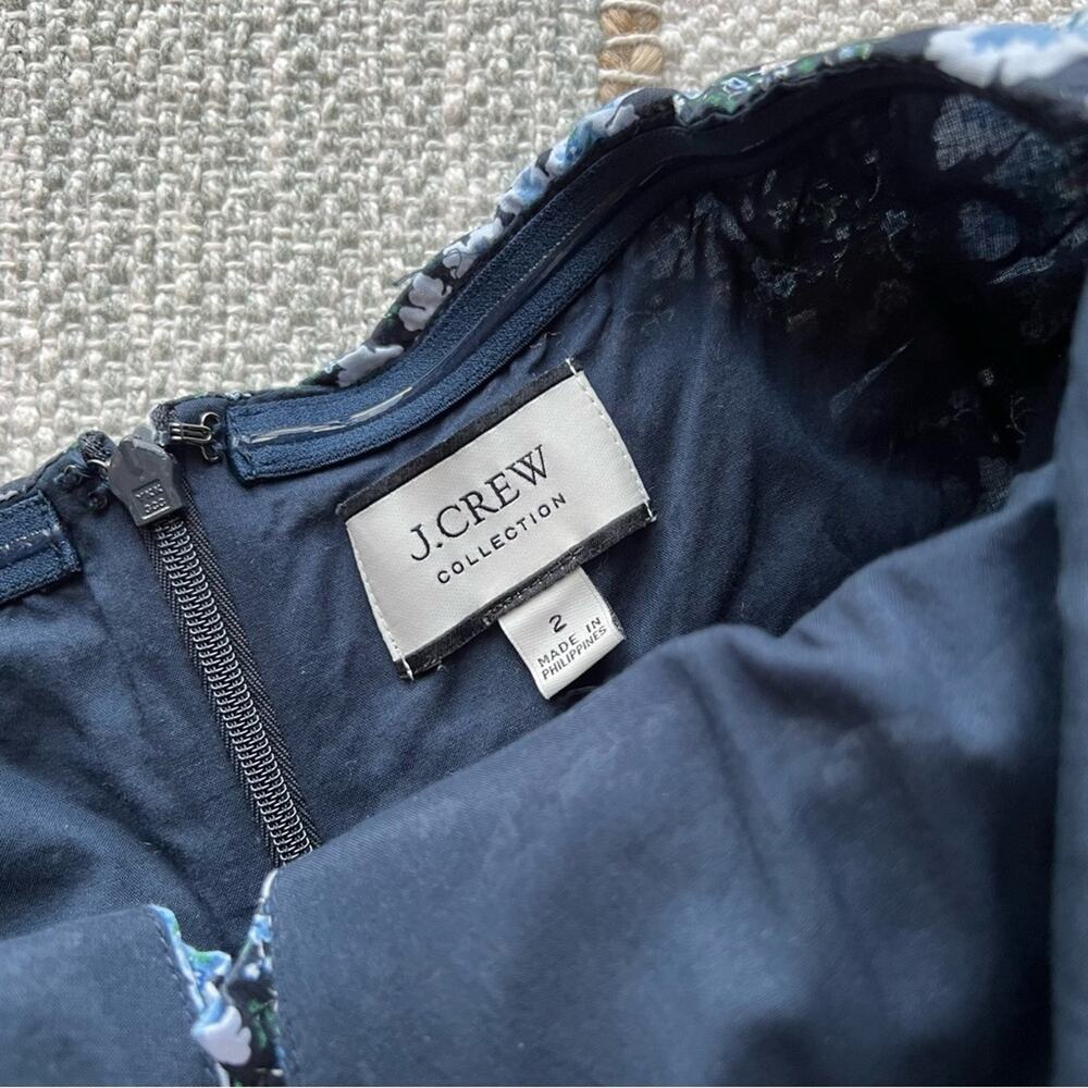 J. Crew Collection Ratti Blue Floral Cut-Out Halter Midi Dress Women’s Size 2 - Picture 7 of 9